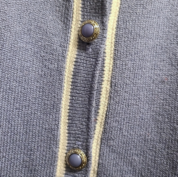 Vintage button front cardigan 2X - Picture 4 of 6